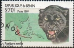 Stamps Benin -  Gatos Salvajes: Pantera pardus