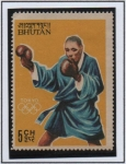 Stamps Bhutan -  Juegos olimpicos d' Tokio: Boxeo