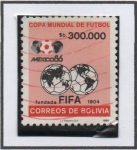 Sellos de America - Bolivia -  Copa mundial d' futbol