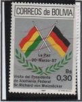 Stamps Bolivia -  Visita d' presidente d' Alemania