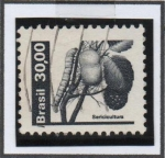 Stamps Brazil -  Frutos: Gusanos d' Seda