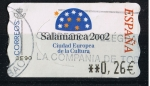 Sellos de Europa - Espa�a -  ATMS  Ciudad Española de la cultura Salamanca 2002