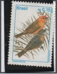 Sellos de America - Brasil -  Pájaros: Sicalis Flaveola