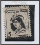 Sellos de America - Brasil -  Anita Garibaldi