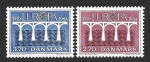 Stamps : Europe : Denmark :  755-756 - XXV Aniversario de la Conferencia Postal de Correos y Telecomunicaciones. C.E.P.T. 