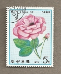 Sellos del Mundo : Asia : North_Korea : Rosa