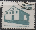 Stamps Brazil -  Iglesia d' San Lourenco