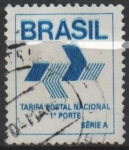 Sellos de America - Brasil -  Tarifa Postal