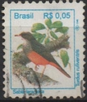 Stamps Brazil -  Pájaros: Turdus