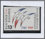 Stamps Bulgaria -  Bicentenario d' l' revolucion Francesa