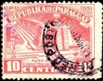 Stamps Paraguay -  Faro de Colón, ciudad de Trujillo República Dominicana.