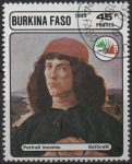 Sellos de Africa - Burkina Faso -  Italia'85 Retrato