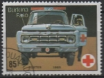 Stamps Burkina Faso -  Cruz Roja: Ambulancia