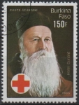 Stamps Burkina Faso -  Cruz Roja: Henri Dunant