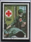 Stamps Burkina Faso -  Cruz Roja: Physician patient