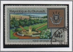 Stamps Burundi -  Pres. Jardin y Escudo