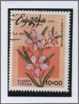 Stamps Cape Verde -  Flores: Nerium Oleander