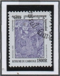 Stamps Cambodia -  Sitios Históricos:  Bea-reliet Angkor