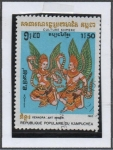 Stamps Cambodia -  Cultura Khmer: Fiuras Winged