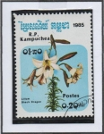 Stamps Cambodia -  Flores: Lirio