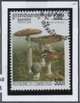 Sellos de Asia - Camboya -  Hongos: Amanita Pahtherina