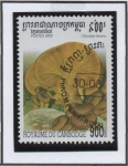 Stamps Cambodia -  Hongos: Clitocybe oleana