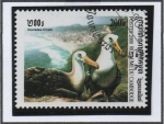 Stamps Cambodia -  Diomedea