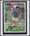 Stamps Cambodia -  Champions Mexico