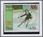 Stamps Cambodia -  Juegos d' Invierno Calgary: Patinaje Femenino