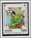 Stamps Cambodia -  Champions Italia