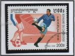 Stamps Cambodia -  Champions Francia'98