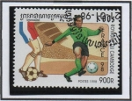 Stamps Cambodia -  Champions Francia'98