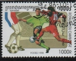 Stamps Cambodia -  Champions Francia'98