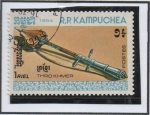 Stamps Cambodia -  Instrumentos Musicales: Skor thom