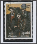 Stamps Cambodia -  La musica atraves d' l' Años: Orquesta d' Opera