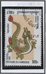 Sellos de Asia - Camboya -  Año d' Dragon