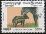 Stamps Cambodia -  Tapirus indiscus