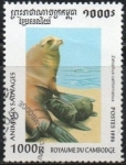 Stamps Cambodia -  Zalophus  Californiano