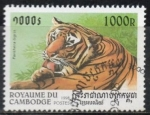 Sellos de Asia - Camboya -  Tigres