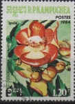 Stamps Cambodia -  Flores: Couroupita