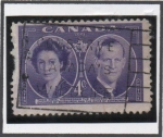 Stamps Australia -  Princesa Elizabethy Duke d' Edinburgnh 