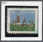 Stamps Canada -  Parlamento Biblioteca