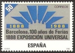 Stamps : Europe : Spain :  2951 - I Centº de la Exposición Universal de Barcelona