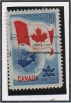 Stamps Canada -  Bandera