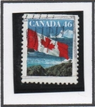 Stamps Canada -  Bandera