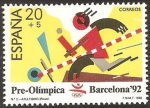 Sellos de Europa - Espaa -  2964 - Barcelona 92, I serie Pre-Olímpica, atletismo