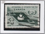 Sellos de America - Canad� -  Hoja d' Arce y emblema ' ICY