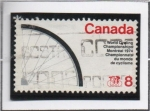 Stamps Canada -  Rueda d' Bicicleta Emblema d' Ciclismo