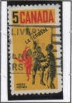 Stamps Canada -  Lacrosse Jugadores Indios