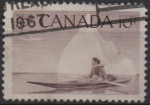 Stamps Canada -  Esquimal y Kayak